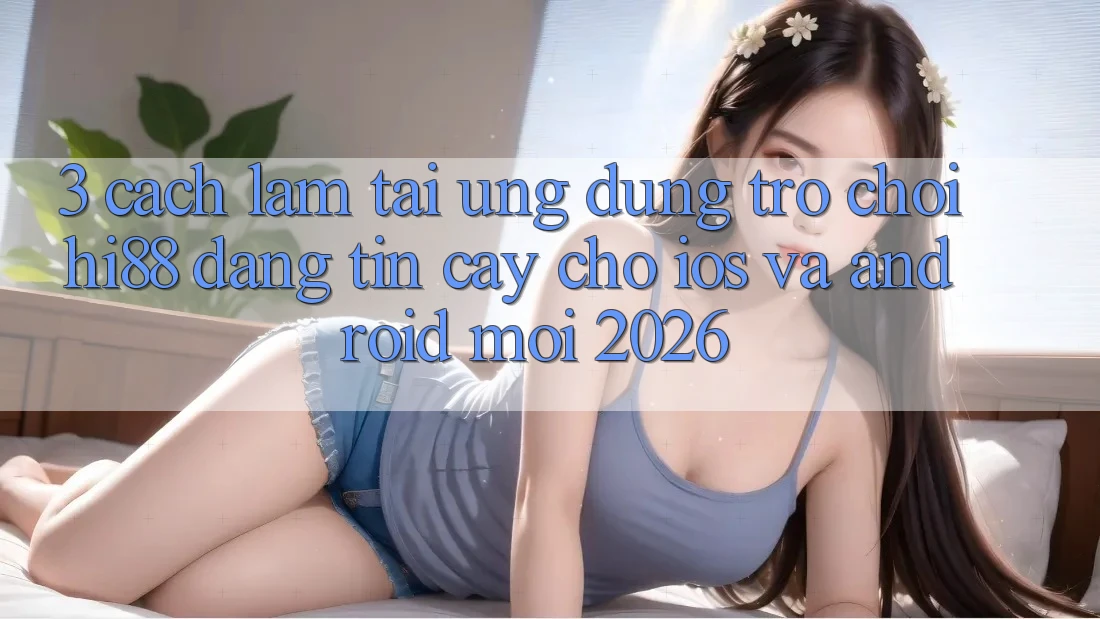 3. Cách làm Tải Ứng dụng Trò chơi Hi88 Đáng tin cậy Cho iOS Và Android Mới 2026 3. Cách làm Tải Ứng dụng Trò chơi Hi88 Đáng tin cậy Cho iOS Và Android Mới 2026