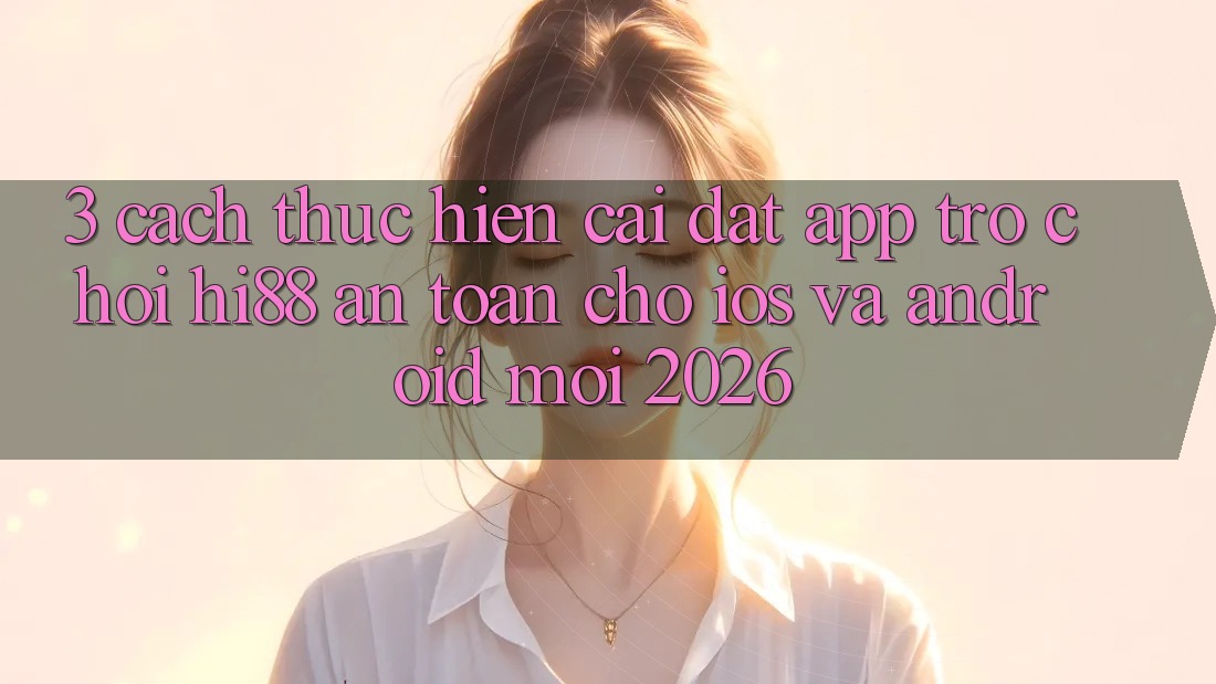 3. Cách thực hiện Cài đặt App Trò chơi Hi88 An Toàn Cho iOS Và Android Mới 2026 3. Cách thực hiện Cài đặt App Trò chơi Hi88 An Toàn Cho iOS Và Android Mới 2026