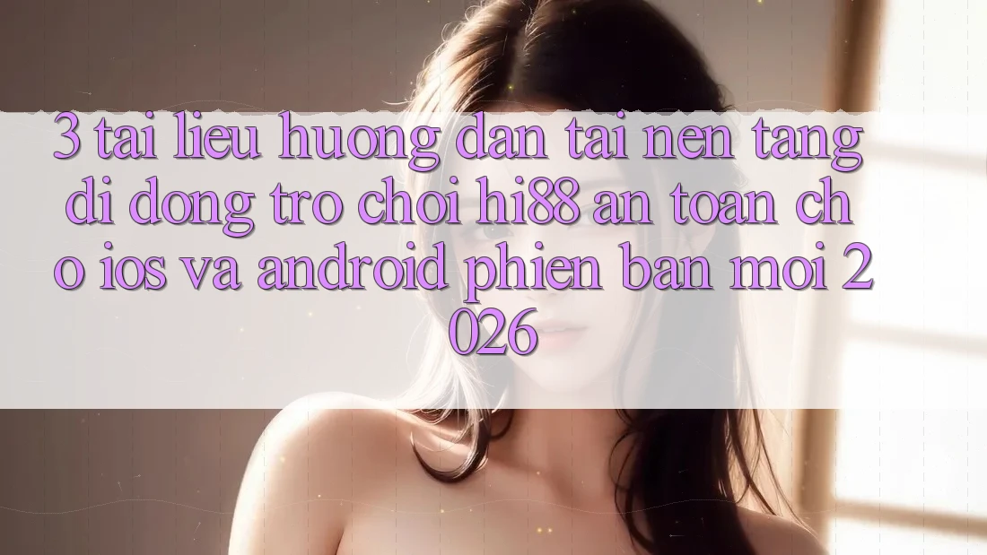 3. Tài liệu hướng dẫn Tải Nền tảng di động Trò chơi Hi88 An Toàn Cho iOS Và Android Phiên bản mới 2026 3. Tài liệu hướng dẫn Tải Nền tảng di động Trò chơi Hi88 An Toàn Cho iOS Và Android Phiên bản mới 2026