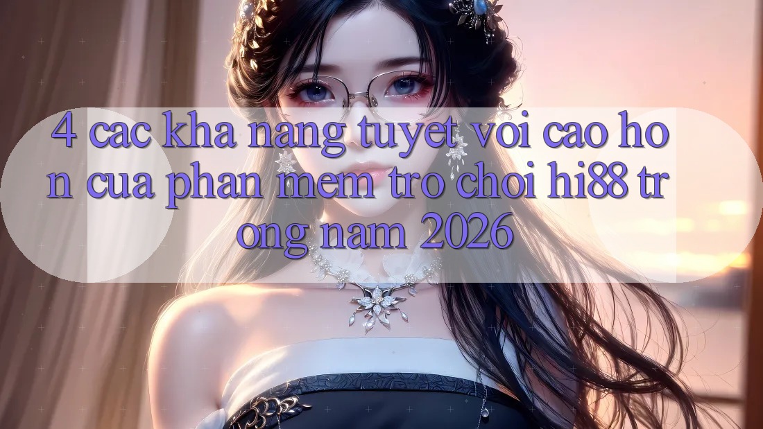 4. Các Khả năng Tuyệt vời cao hơn Của Phần mềm Trò chơi Hi88 Trong Năm 2026 4. Các Khả năng Tuyệt vời cao hơn Của Phần mềm Trò chơi Hi88 Trong Năm 2026