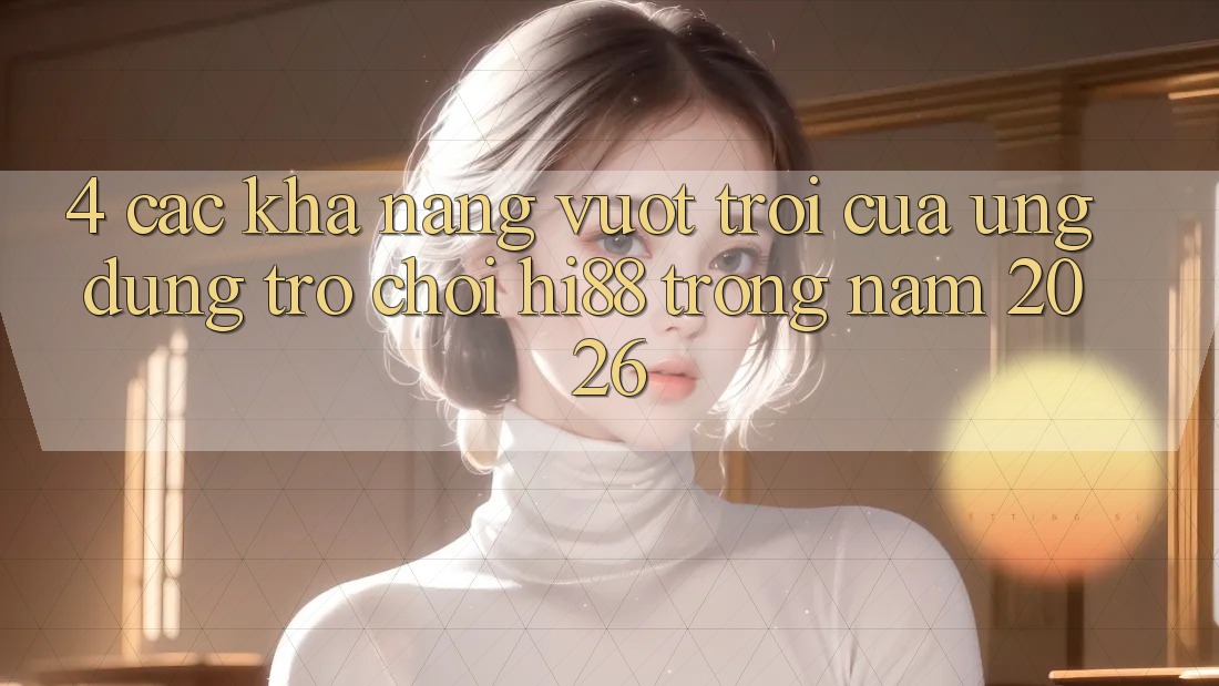 4. Các Khả năng Vượt trội Của Ứng dụng Trò chơi Hi88 Trong Năm 2026 4. Các Khả năng Vượt trội Của Ứng dụng Trò chơi Hi88 Trong Năm 2026