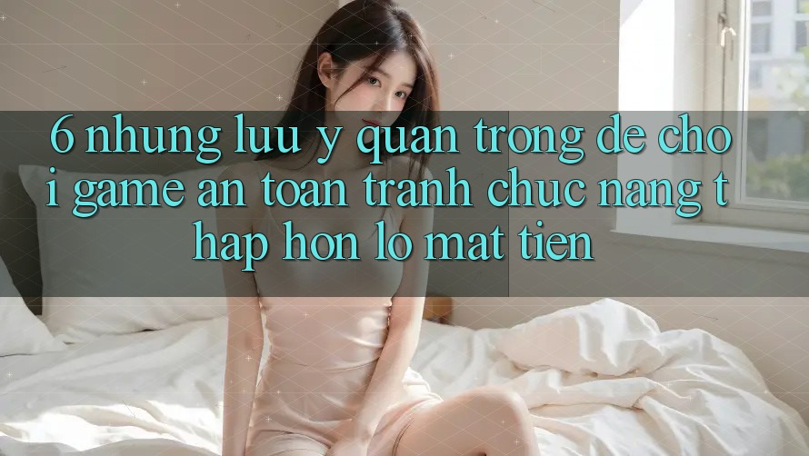 6. Những Lưu Ý Quan Trọng Để Chơi Game An Toàn, Tránh Chức năng thấp hơn lỗ Mất Tiền