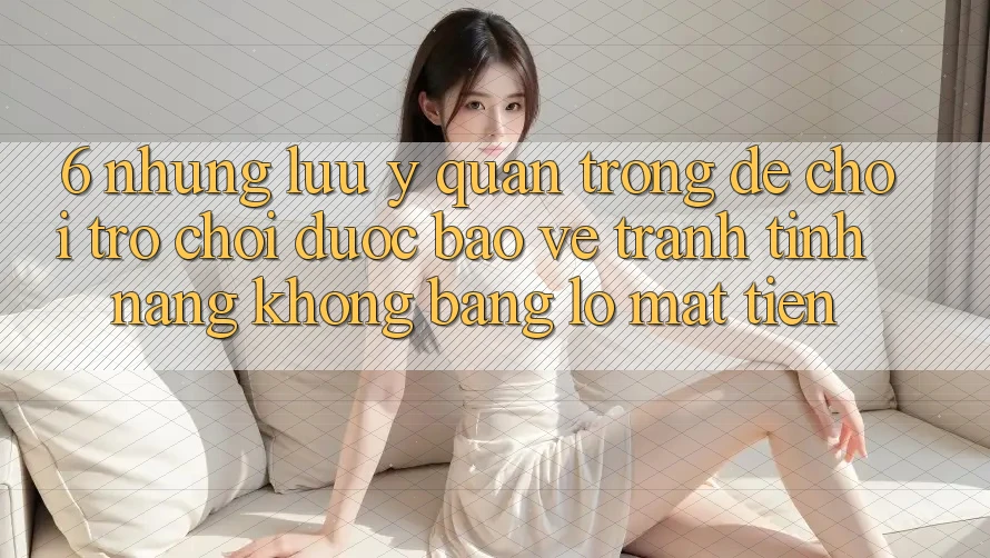 6. Những Lưu Ý Quan Trọng Để Chơi Trò chơi Được bảo vệ, Tránh Tính năng không bằng lỗ Mất Tiền