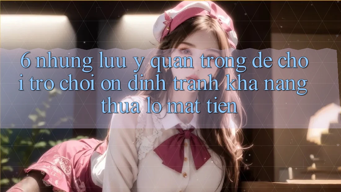 6. Những Lưu Ý Quan Trọng Để Chơi Trò chơi Ổn định, Tránh Khả năng thua lỗ Mất Tiền 6. Những Lưu Ý Quan Trọng Để Chơi Trò chơi Ổn định, Tránh Khả năng thua lỗ Mất Tiền