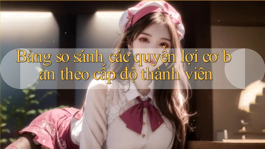 Bảng so sánh các quyền lợi cơ bản theo cấp độ thành viên