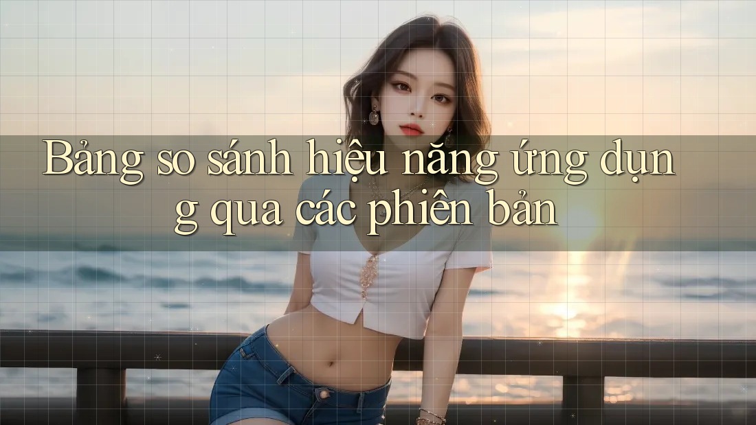 Bảng so sánh hiệu năng ứng dụng qua các phiên bản