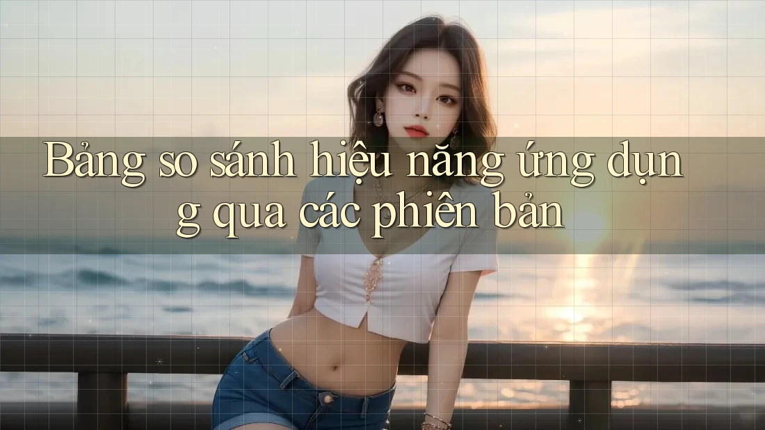 Bảng so sánh hiệu năng ứng dụng qua các phiên bản