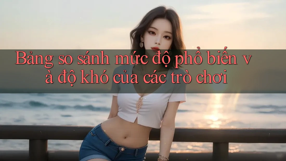 Bảng so sánh mức độ phổ biến và độ khó của các trò chơi Bảng so sánh mức độ phổ biến và độ khó của các trò chơi