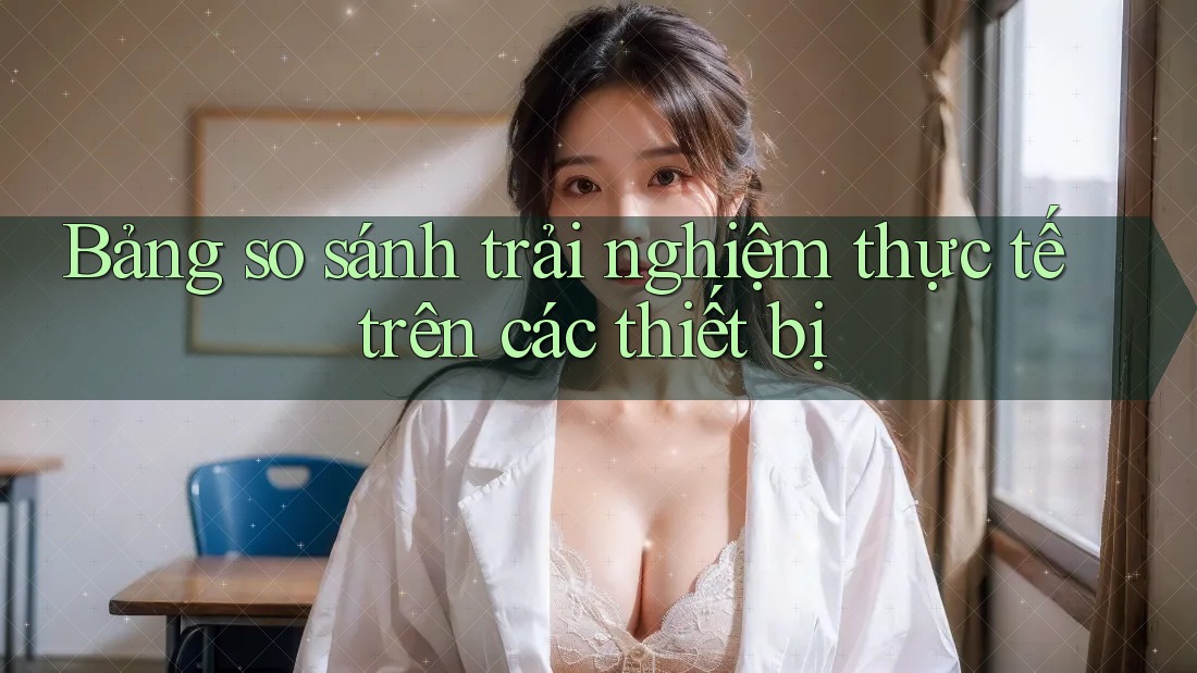 Bảng so sánh trải nghiệm thực tế trên các thiết bị Bảng so sánh trải nghiệm thực tế trên các thiết bị