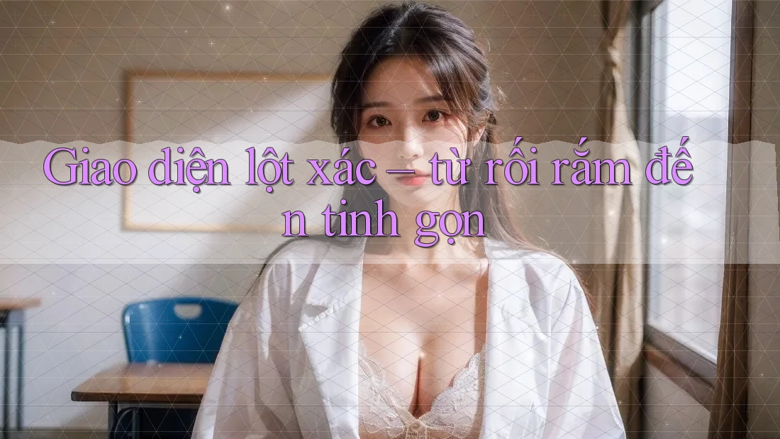Giao diện lột xác – từ rối rắm đến tinh gọn Giao diện lột xác – từ rối rắm đến tinh gọn