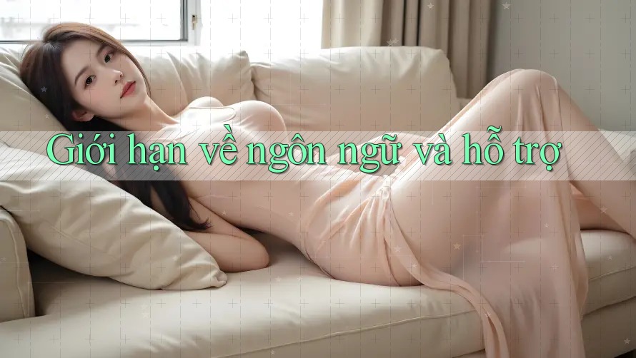 Giới hạn về ngôn ngữ và hỗ trợ Giới hạn về ngôn ngữ và hỗ trợ