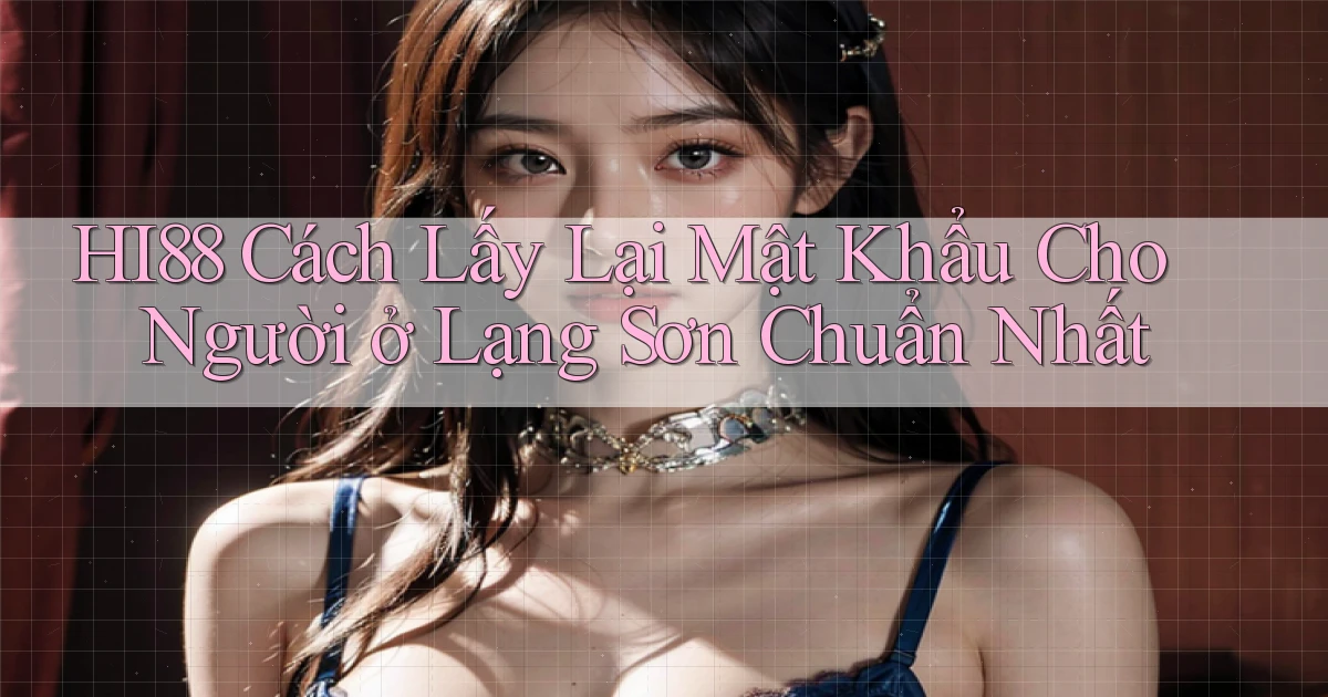 hi88 cách lấy lại mật khẩu cho người ở Lạng Sơn chuẩn nhất