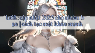 hi88 cập nhật 2025 cho nhóm bạn cách tạo mật khẩu mạnh