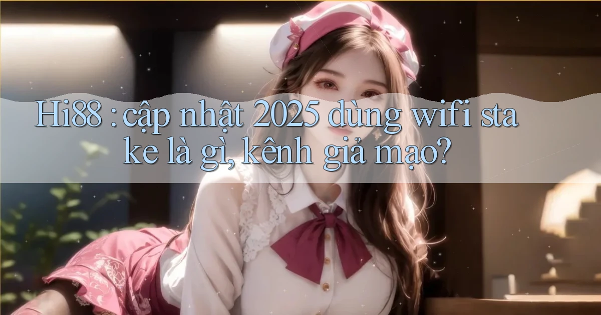 Hi88 cập nhật 2025 dùng wifi stake là gì, kênh giả mạo