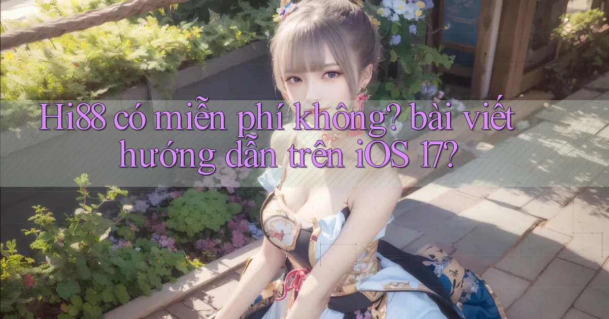 Hi88 có miễn phí không bài viết hướng dẫn trên iOS 17