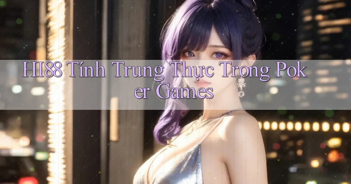 hi88  tính trung thực trong poker games