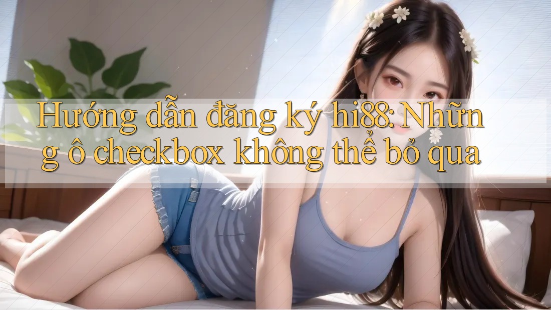 Hướng dẫn đăng ký hi88: Những ô checkbox không thể bỏ qua