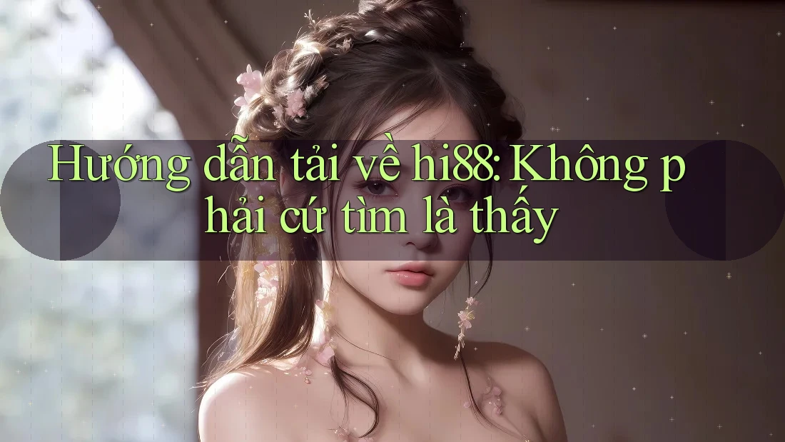 Hướng dẫn tải về hi88: Không phải cứ tìm là thấy