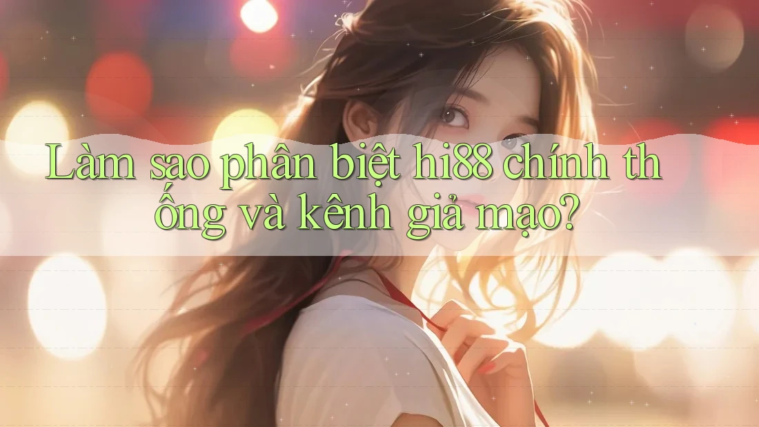 Làm sao phân biệt hi88 chính thống và kênh giả mạo?