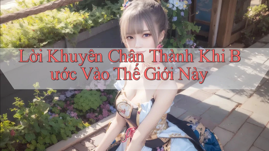 Lời Khuyên Chân Thành Khi Bước Vào Thế Giới Này Lời Khuyên Chân Thành Khi Bước Vào Thế Giới Này