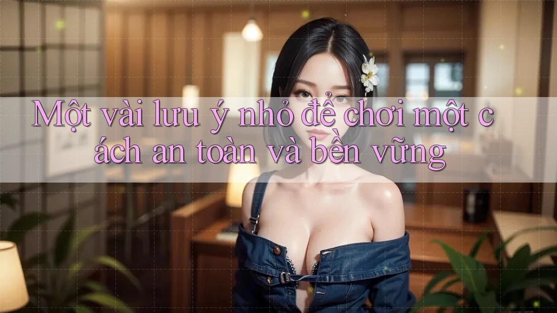 Một vài lưu ý nhỏ để chơi một cách an toàn và bền vững