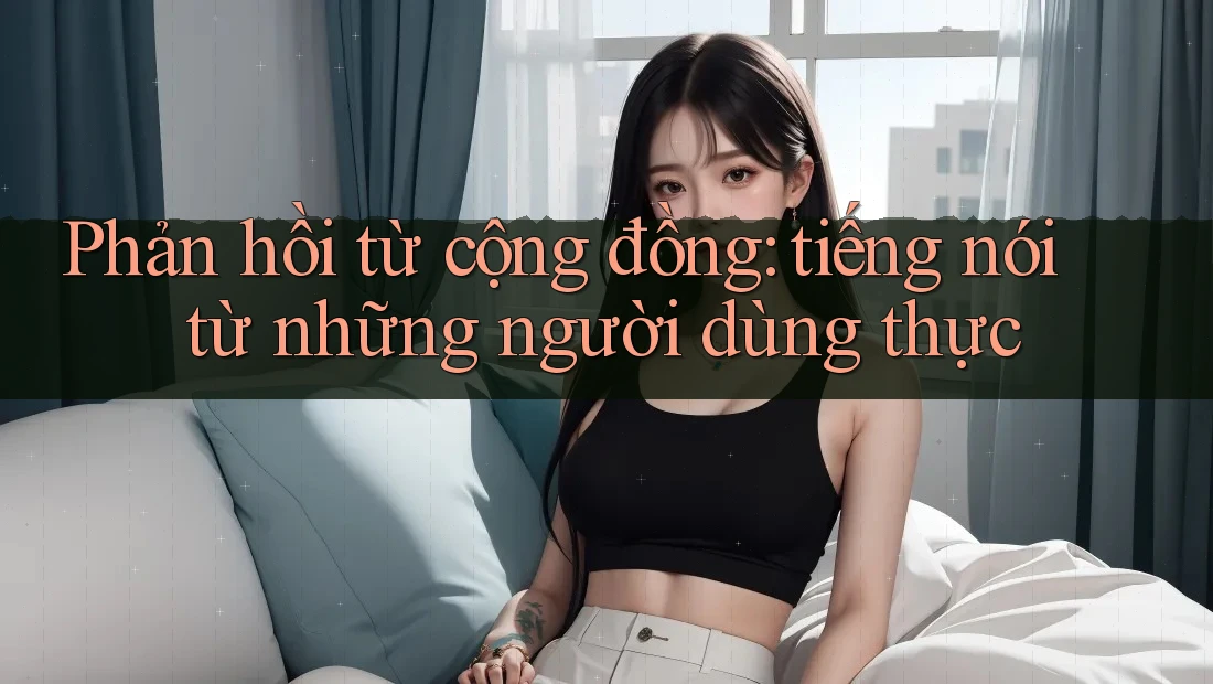 Phản hồi từ cộng đồng: tiếng nói từ những người dùng thực Phản hồi từ cộng đồng: tiếng nói từ những người dùng thực