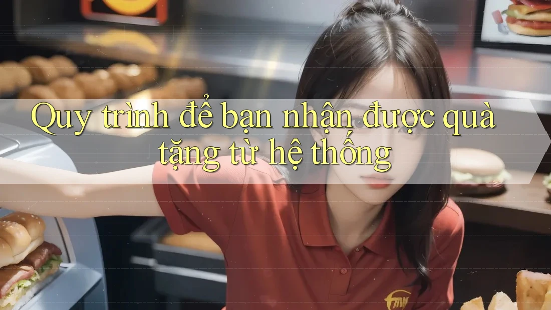 Quy trình để bạn nhận được quà tặng từ hệ thống