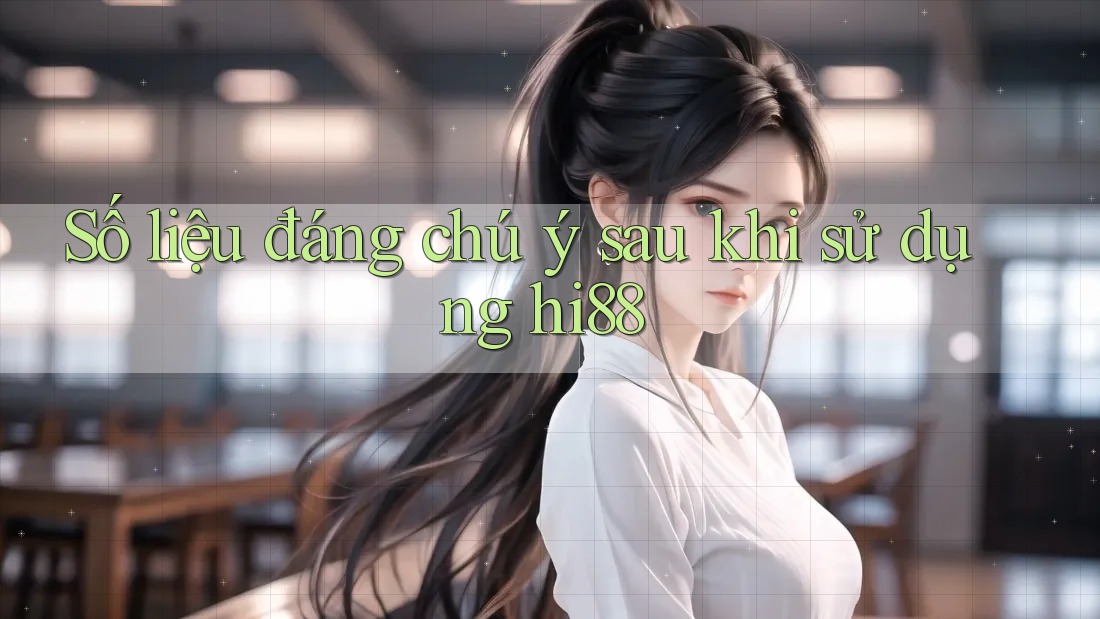 Số liệu đáng chú ý sau khi sử dụng hi88