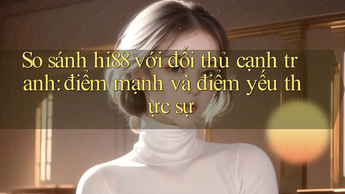 So sánh hi88 với đối thủ cạnh tranh: điểm mạnh và điểm yếu thực sự So sánh hi88 với đối thủ cạnh tranh: điểm mạnh và điểm yếu thực sự