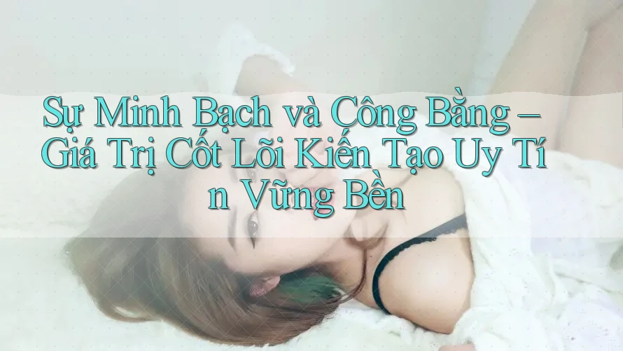 Sự Minh Bạch và Công Bằng – Giá Trị Cốt Lõi Kiến Tạo Uy Tín Vững Bền Sự Minh Bạch và Công Bằng – Giá Trị Cốt Lõi Kiến Tạo Uy Tín Vững Bền