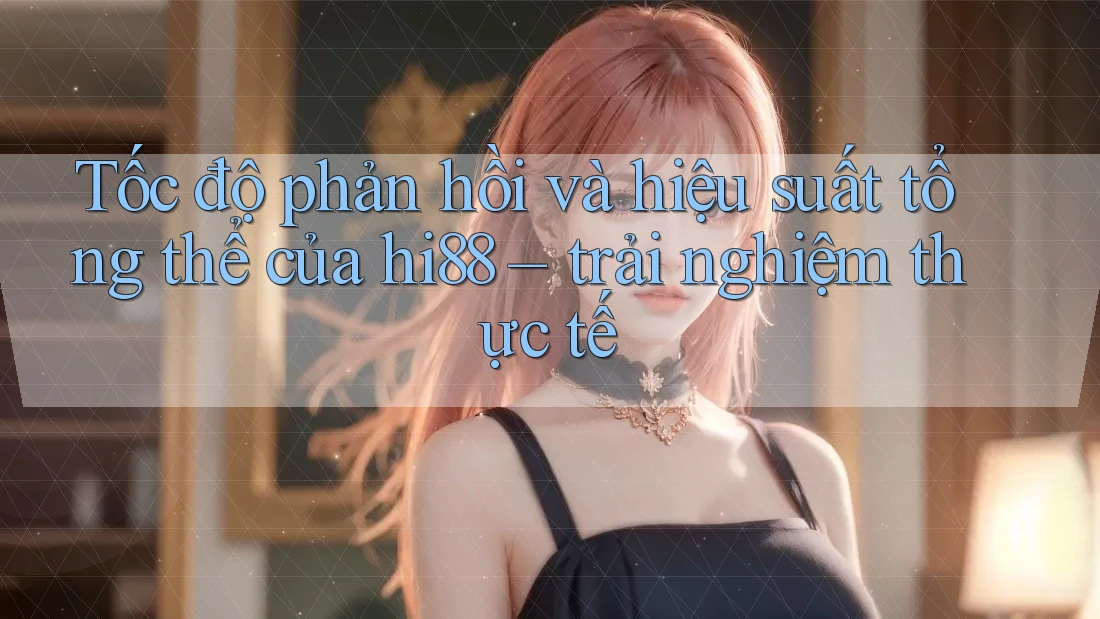 Tốc độ phản hồi và hiệu suất tổng thể của hi88 – trải nghiệm thực tế