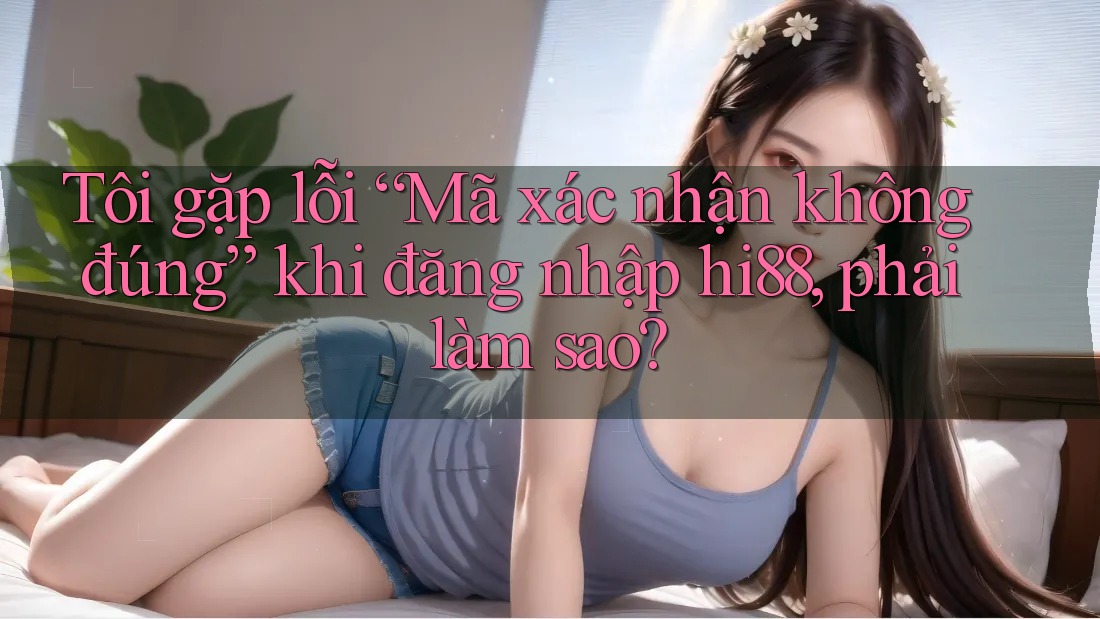 Tôi gặp lỗi “Mã xác nhận không đúng” khi đăng nhập hi88, phải làm sao?