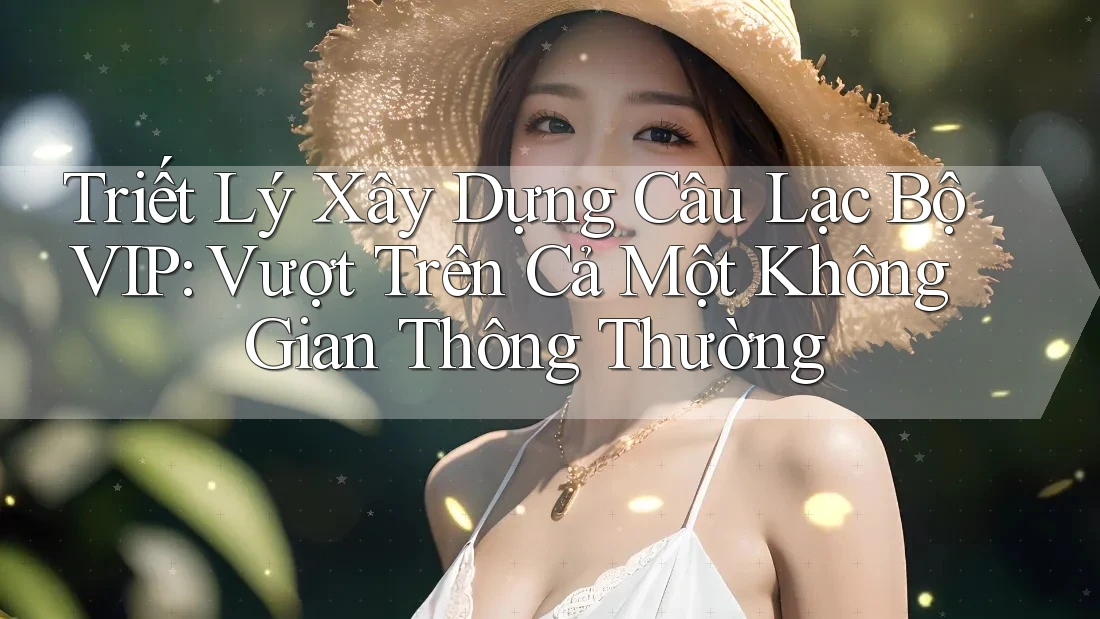 Triết Lý Xây Dựng Câu Lạc Bộ VIP: Vượt Trên Cả Một Không Gian Thông Thường